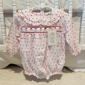 Seaside Smocks Swiss Dot Christmas Bubble